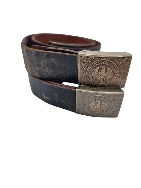 militaria : LOTS 2 CEINTURONS ALLEMAND BUNDESWEHR