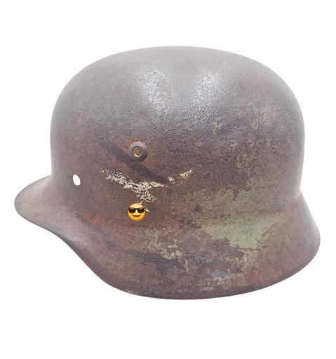 militaria : CASQUE MDL 35 LUFT W2