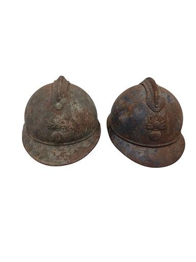 militaria : LOTS CASQUES ADRIAN W1